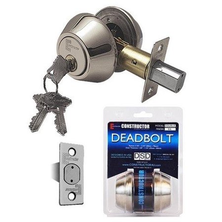 PROPATION Deadbolt Door Lock Set with Double Cylinder; Satin Nickel PR1892